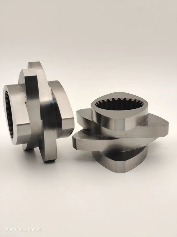 Twin Screw EXTRUDER Elemenet Kneading Block Meshing Block Korosi Dan Menggunakan tahan