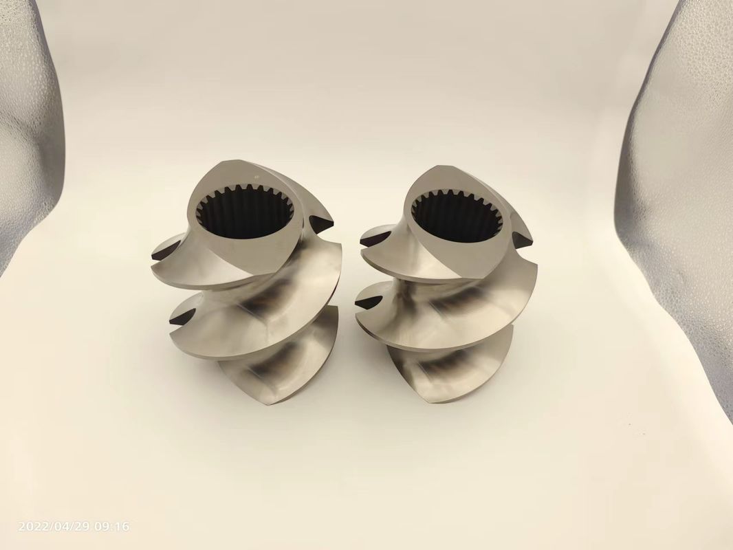 Aksesoris Granulator Extruder Twin Screw Meshing Covey Screw Element Dari 12mm -300mm