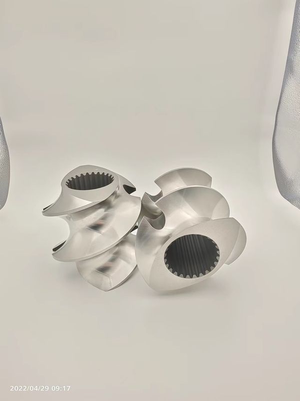 Aksesoris Granulator Extruder Twin Screw Meshing Covey Screw Element Dari 12mm -300mm