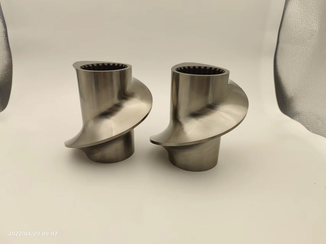 Aksesoris Granulator Extruder Twin Screw Meshing Covey Screw Element Dari 12mm -300mm