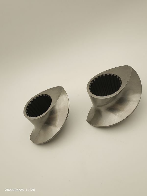 Aksesoris Granulator Extruder Twin Screw Meshing Covey Screw Element Dari 12mm -300mm