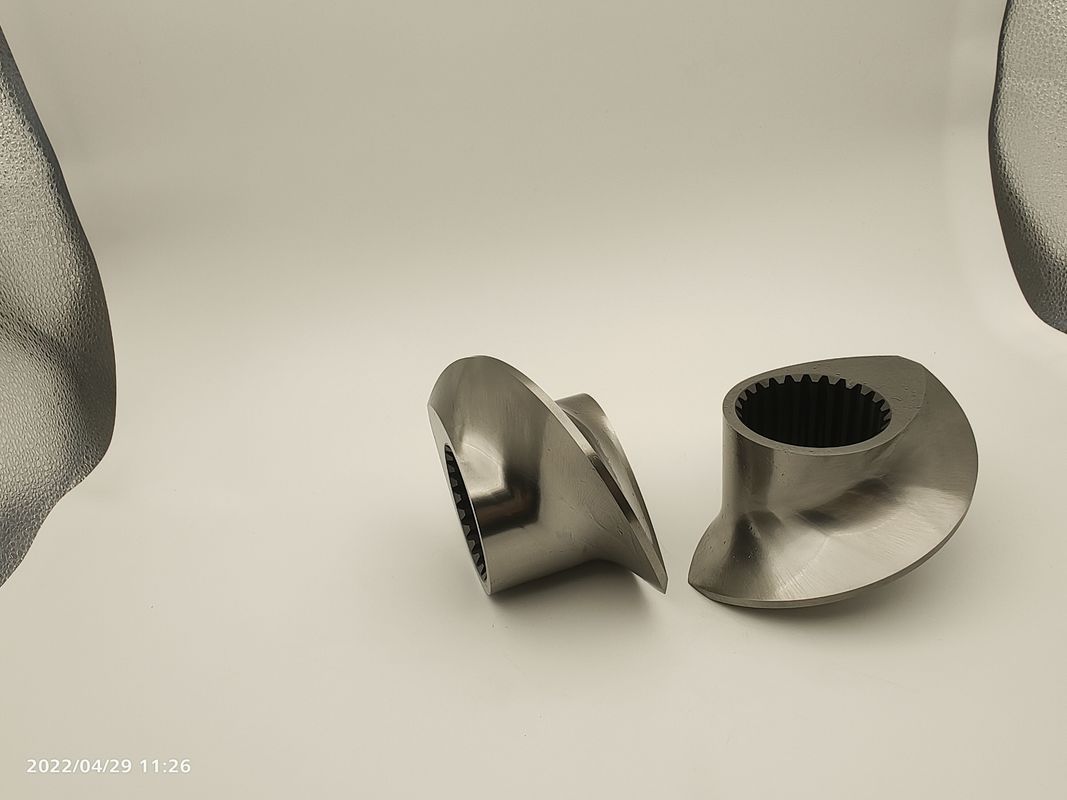 Aksesoris Granulator Extruder Twin Screw Meshing Covey Screw Element Dari 12mm -300mm