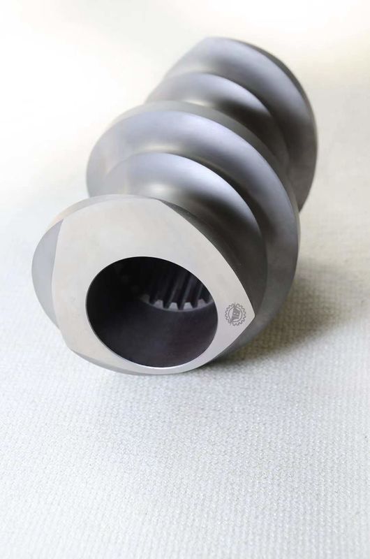 Aksesoris Granulator Ekstruder Sriksa Kembar Meshing Bagian Sekrup Covey Dari 12mm - 300mm
