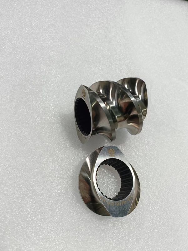 High Speed Tool Steel Convey Screw Element Screw Untuk Mesin Ekstruder Stiker Kembar