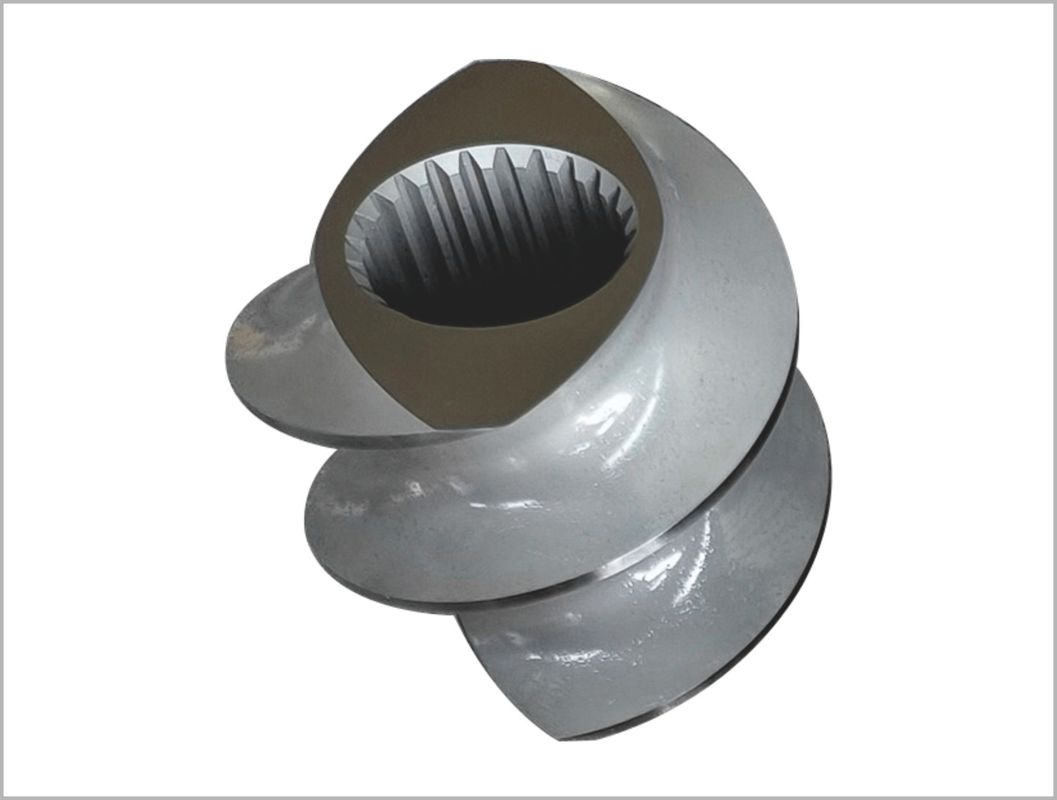 112mm Extruder Screw Elements 6542 Material For Big Food / Snacks Extruder Zsk Screw Element Nama Produk:112mm Extruder Screw Elements 6542 Material