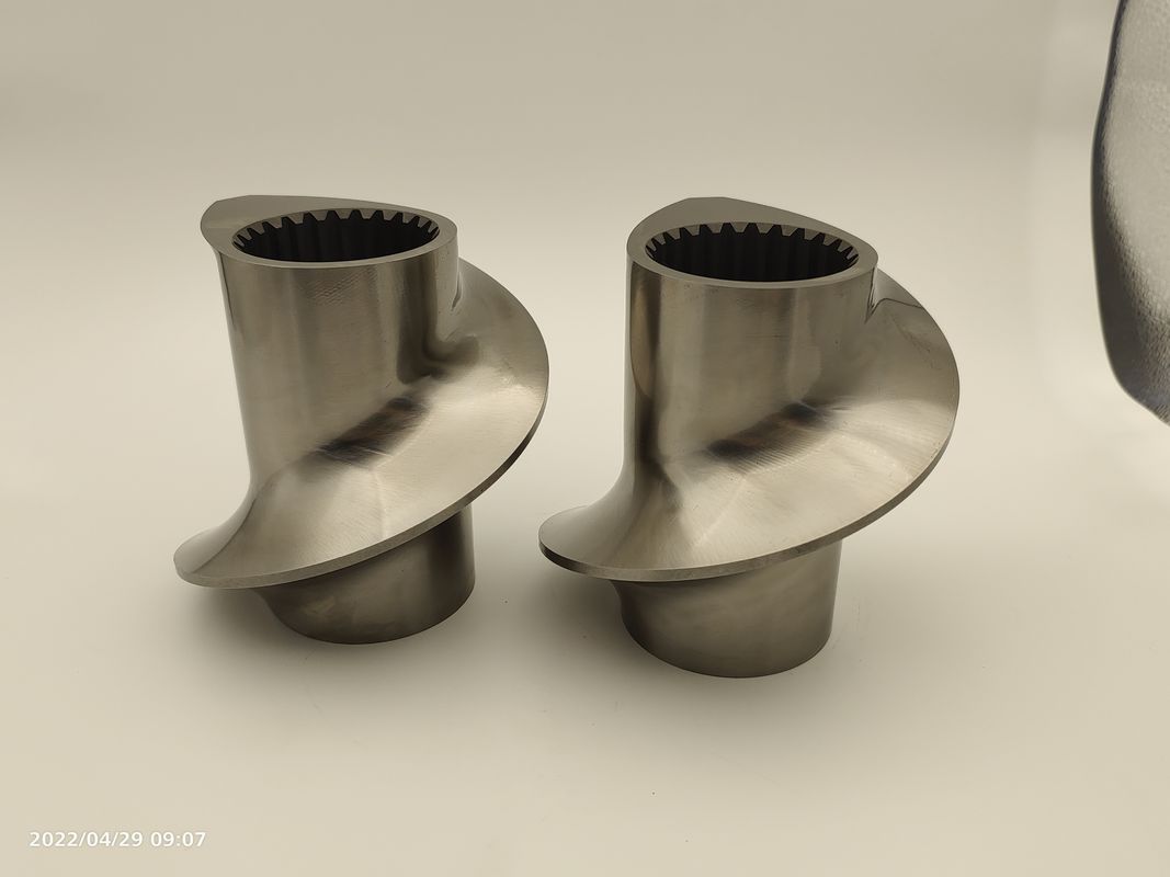 OD 50.5mm Metal Color Camel Extruder Elemen Sekrup untuk Mesin Plastik