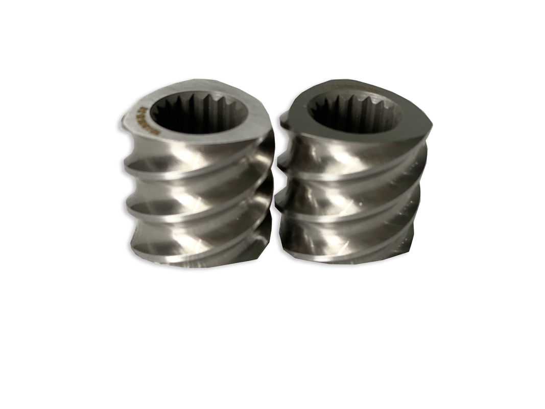 Mesin Plastik 58mm Twin Screw Extruder Spline persegi panjang Extruder Elemen Sekrup Dengan M 1
