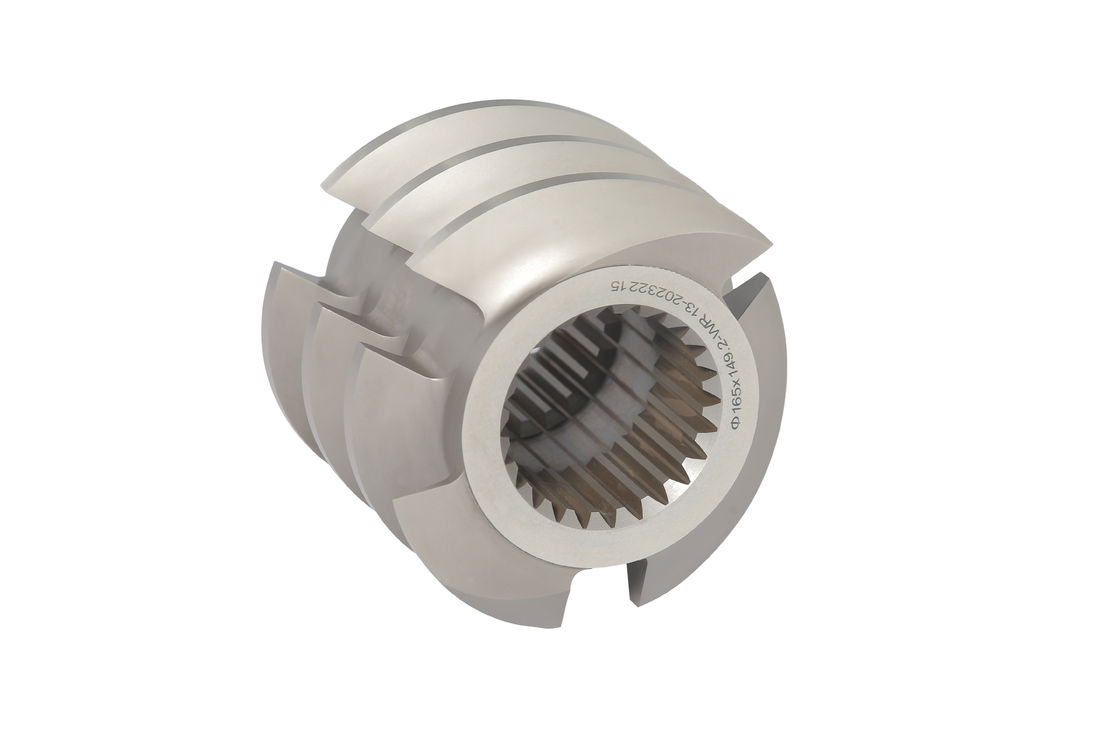 Metal Color Wenger 165 Elemen Sekrup untuk Mesin Puffing Makanan Hewan Peliharaan Ukuran Disesuaikan