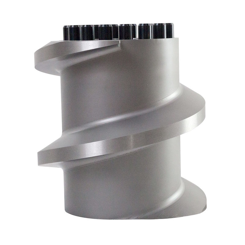 Baja tahan karat Andritz EX1250 Elemen sekrup untuk Mesin Puffing Makanan Hewan Peliharaan 150mm Diameter Dalam