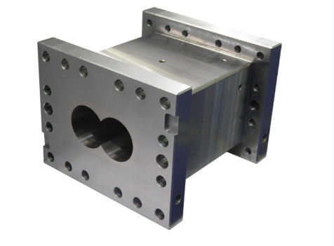38CrMoAla Double Screw Extruder Barrel untuk Plastic Extrusion Mirror Finish Plastic Extruder Parts
