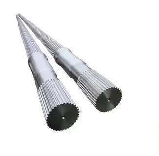 Twin Screw Extrusion Machine Vibrating Rotating Screw Elements Untuk Bahan Disesuaikan WPC Extruder