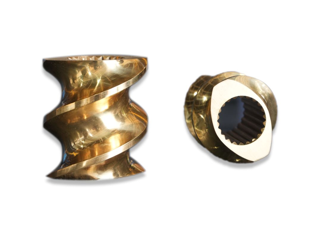 35/52/65/75/85/95mm Diameter Pusat Bahan Disesuaikan Elemen Sekrup dan Tong untuk Bagian Mesin Ekstruder jenis CTE