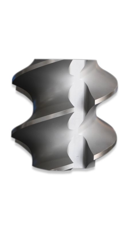 65/75/85/95/110/120/135/mm Diameter Pusat Elemen Sekrup Bahan Disesuaikan untuk Bagian Mesin Ekstruder