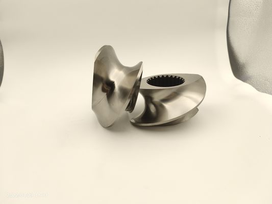 Aksesoris Granulator Extruder Twin Screw Meshing Covey Screw Element Dari 12mm -300mm