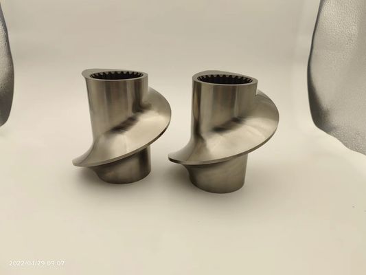 Aksesoris Granulator Extruder Twin Screw Meshing Covey Screw Element Dari 12mm -300mm