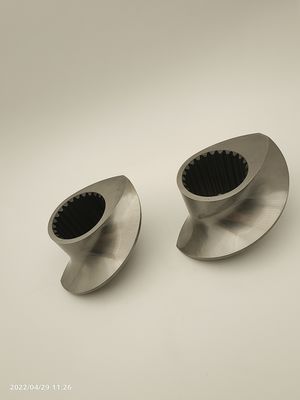 Aksesoris Granulator Extruder Twin Screw Meshing Covey Screw Element Dari 12mm -300mm