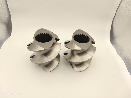 High Performance Twin Screw Extruder Parts Alloy diimpor WR5 Material Elemen Sekrup