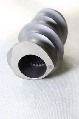 Aksesoris Granulator Ekstruder Sriksa Kembar Meshing Bagian Sekrup Covey Dari 12mm - 300mm