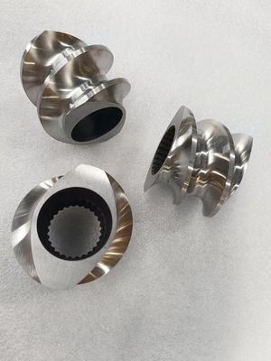 High Performance Twin Screw Extruder Sekrup Elemen tahan aus