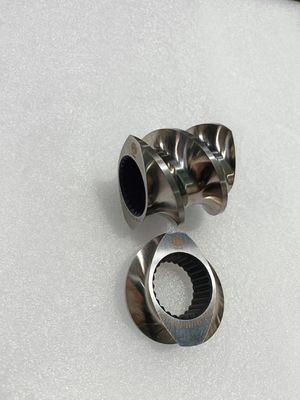 High Speed Tool Steel Convey Screw Element Screw Untuk Mesin Ekstruder Stiker Kembar