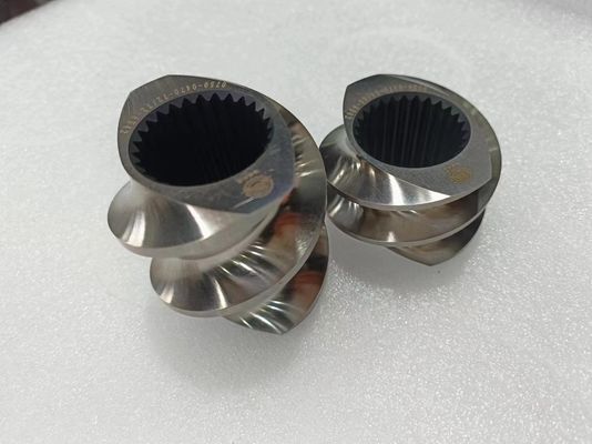 High Speed Tool Steel Convey Screw Element Screw Untuk Mesin Ekstruder Stiker Kembar