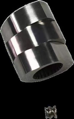 Zona Peleburan Bagian Ekstruder Sekrup Kembar 30° 45° 60° 90° Sudut Sekrup 71mm OD