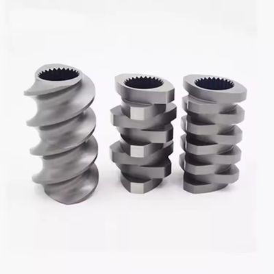 Keakuratan Disesuaikan Dengan Permintaan Spesifikasi Parallel Counter Rotating Double Twin Extruder Screw