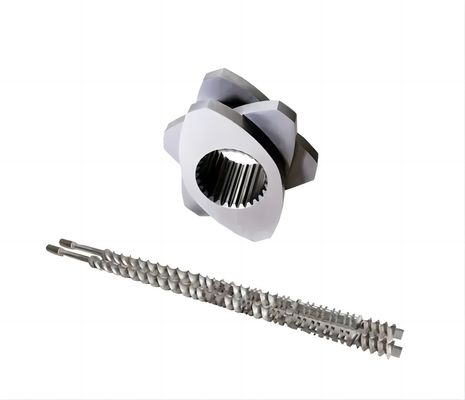Keakuratan Disesuaikan Dengan Permintaan Spesifikasi Parallel Counter Rotating Double Twin Extruder Screw