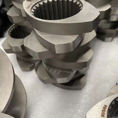 Keakuratan Disesuaikan Dengan Permintaan Spesifikasi Parallel Counter Rotating Double Twin Extruder Screw