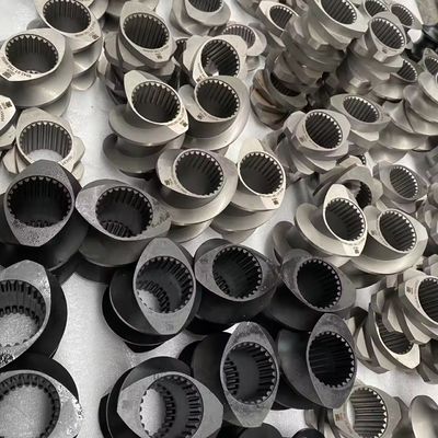 Keakuratan Disesuaikan Dengan Permintaan Spesifikasi Parallel Counter Rotating Double Twin Extruder Screw