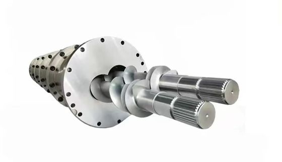 Pakaian tahan 118mm Lubang Diameter Pengumpulan Sekrup Dan Tong Untuk Extruder Makanan Ikan suku cadang profesional