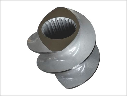 112mm Extruder Screw Elements 6542 Material For Big Food / Snacks Extruder Zsk Screw Element Nama Produk:112mm Extruder Screw Elements 6542 Material