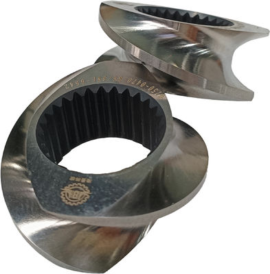 Bagian ekstruder sekrup kembar 30° 45° 60° 90° Sudut sekrup