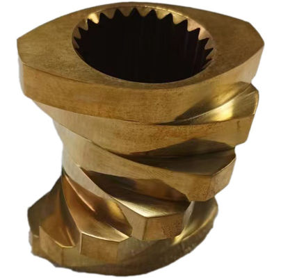 30° 45° 60° 90° Sudut Sekrup Sekrup Kembar Extruder Bagian untuk batch master