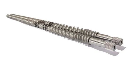 Panjang yang dapat disesuaikan Involute Inner Spline Twin Screw Extruder Shaft untuk Extrusion