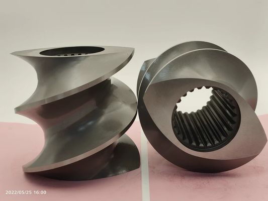 0.05mm Toleransi CTE95 Bagian sekrup untuk Mesin Ekstrusi Sekrup Kembar dalam bahan yang disesuaikan
