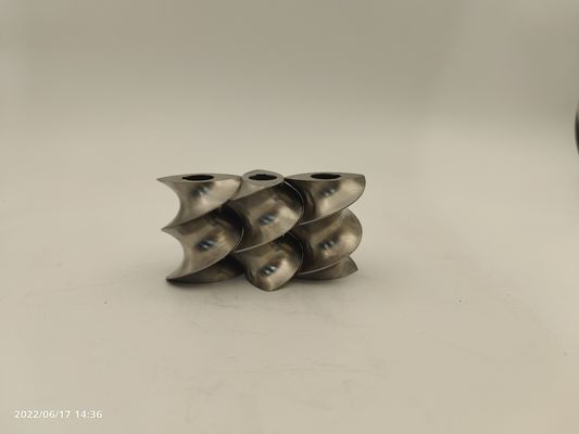 38CrMoAla Material Spline persegi panjang extruder elemen sekrup untuk mesin plastik