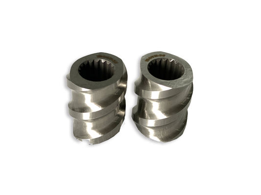 Mesin Plastik 58mm Twin Screw Extruder Spline persegi panjang Extruder Elemen Sekrup Dengan M 1