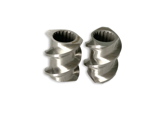 Mesin Plastik 58mm Twin Screw Extruder Spline persegi panjang Extruder Elemen Sekrup Dengan M 1