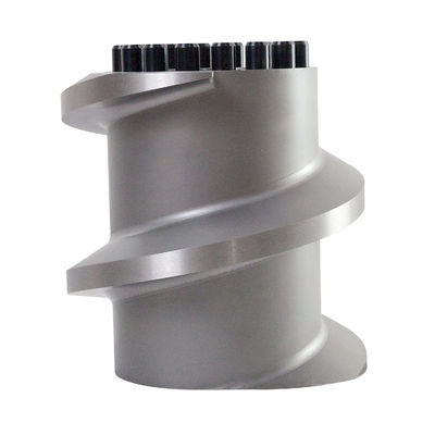 Baja tahan karat Andritz EX1250 Elemen sekrup untuk Mesin Puffing Makanan Hewan Peliharaan 150mm Diameter Dalam