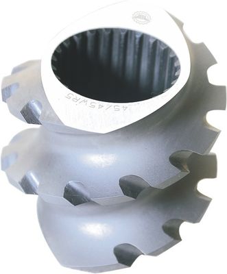 Elemen Sekrup Sekrup Barel Bagian Sekrup Poros untuk Clextral Twin Screw Extruder