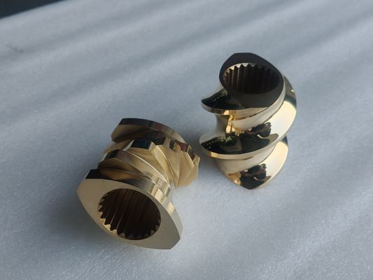 STS 50 Plastic Twin Screw Extruder Machine Barrel dengan Cooling System Open Barrel