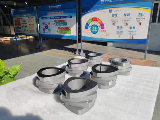 Elemen Sekrup Ekstruder Twin Screw SZK 250 dengan Sertifikasi ISO 9001 dan Opsi yang Disesuaikan