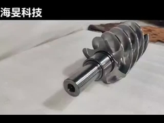 38CrMoAlA/W6Mo5Cr4V2/Cr26MoV Elemen Sekrup Disesuaikan dari Ekstruder Sekrup Kembar Dengan Keakuratan