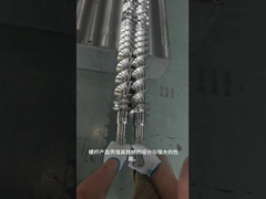 Laras untuk mesin ekstruder twin screw dalam lini ekstrusi plastik