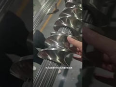 Suku cadang tombak ekstruder PP PE POM PVC PET untuk mesin plastik berputar bersama