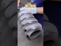 Elemen sekrup PP PE POM PVC PET untuk mesin plastik sekrup ganda berputar bersama