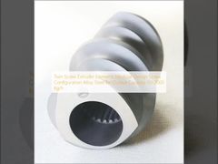 Elemen Ekstruder Ulir Ganda Desain Modular Konfigurasi Ulir Baja Paduan untuk Kapasitas Output 50-2000 Kg/jam